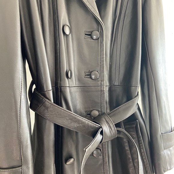 REAL Leather Coat - Picture 3 of 3